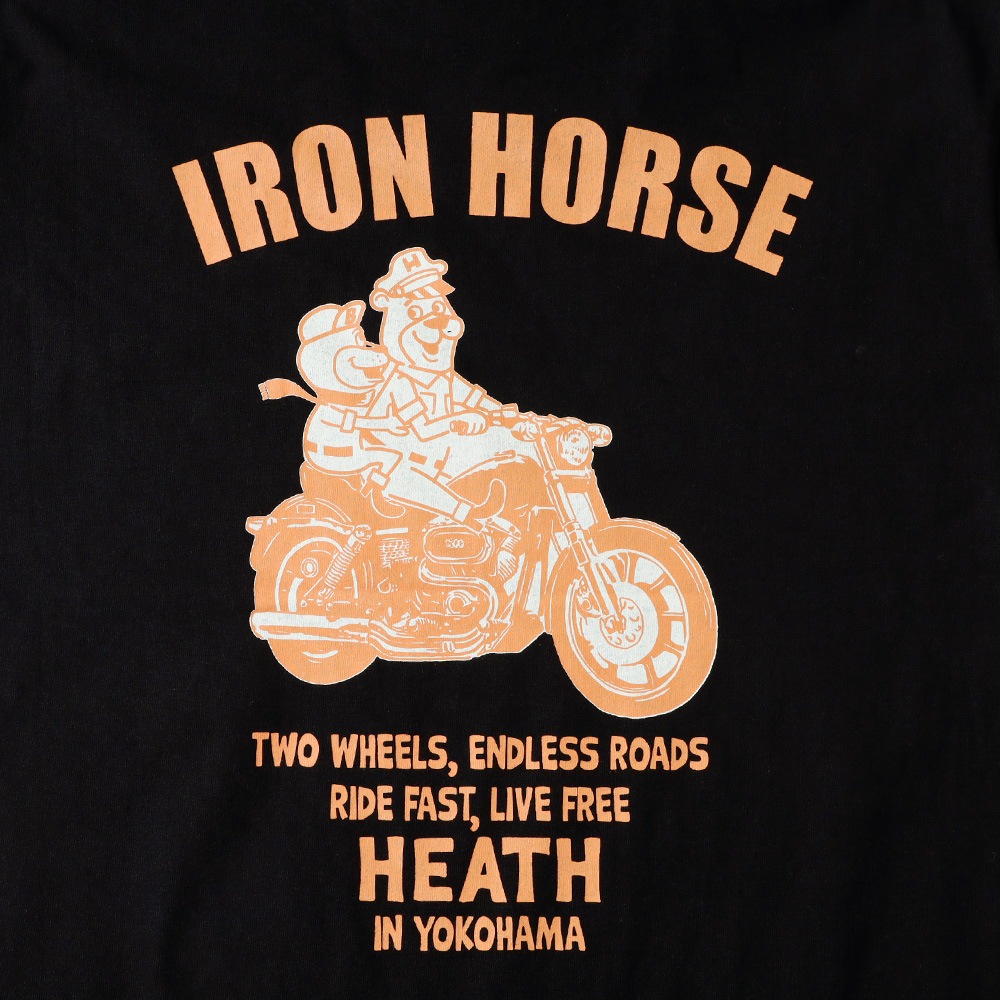 <10%OFF！ファミリーSALE！>◆【HEATH】IRON HORSE TEE <br> 8.1oz オリジナルUSコットンTEE