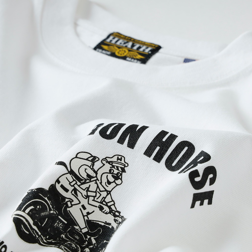 <10%OFF！ファミリーSALE！>◆【HEATH】IRON HORSE TEE <br> 8.1oz オリジナルUSコットンTEE