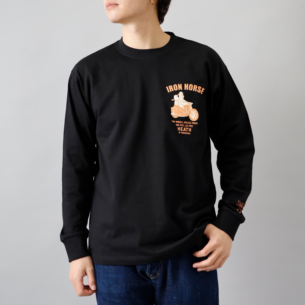 HEATH(ヒース)8.1oz オリジナルUSコットン ロンT