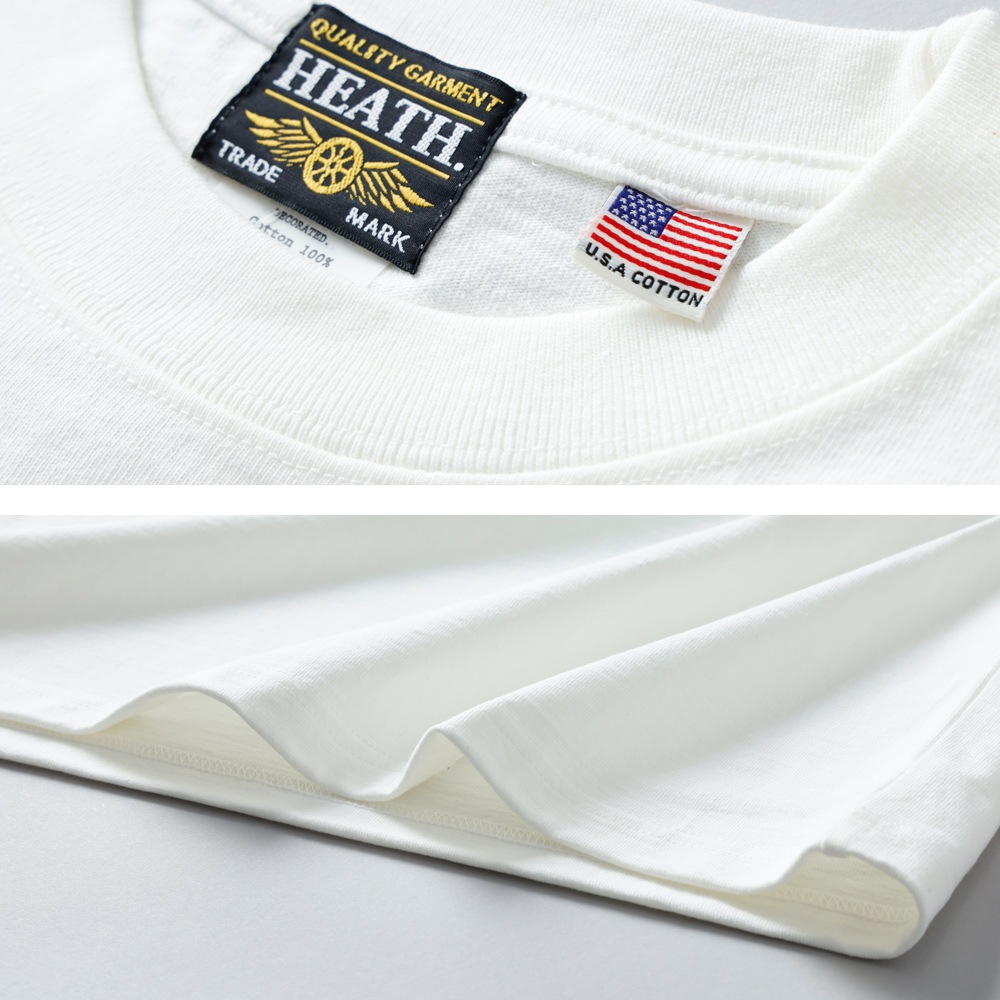 HEATH(ヒース)8.1oz オリジナルUSコットン ロンT