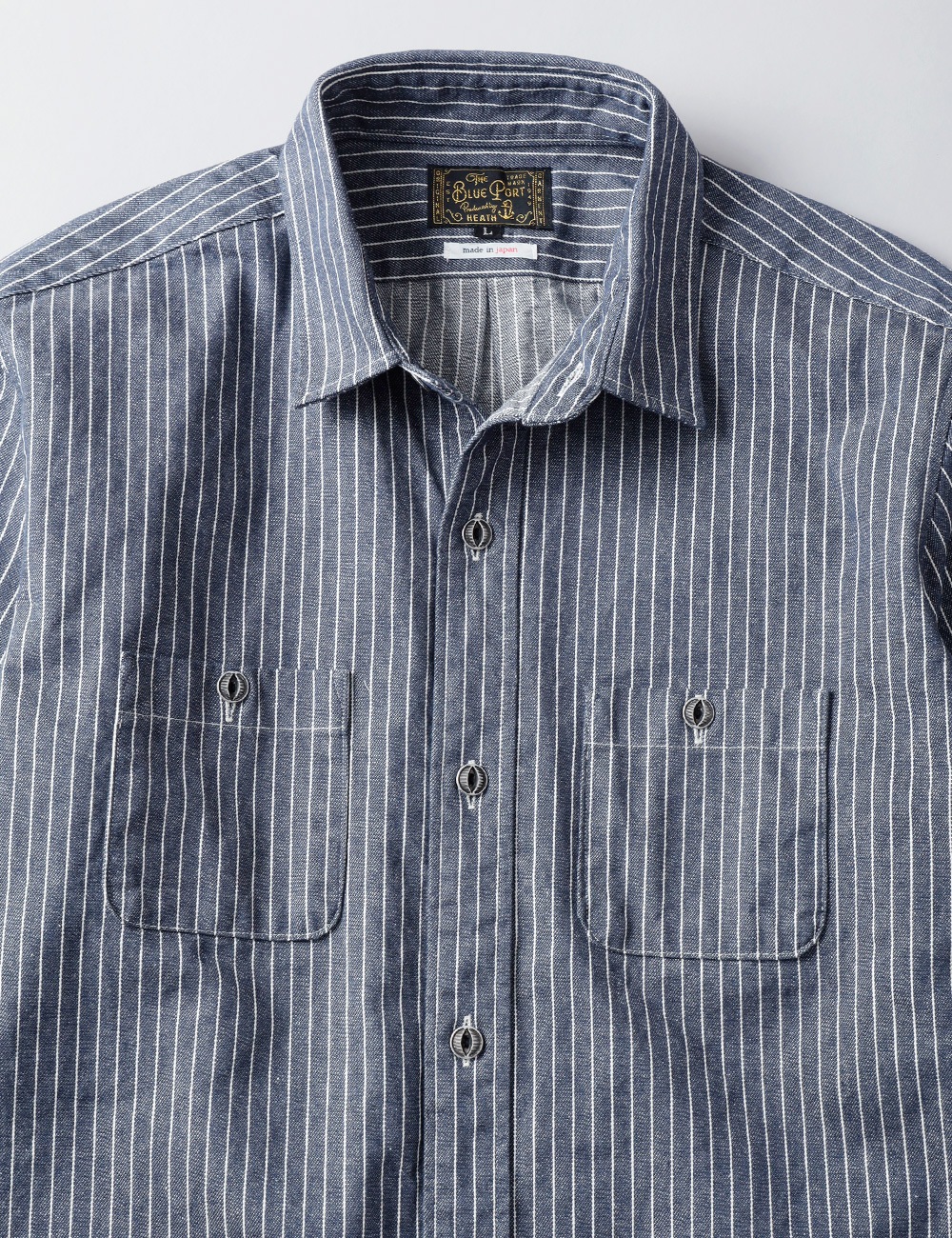 BLUEPORT（ブルーポート）ヒッコリーワークシャツ