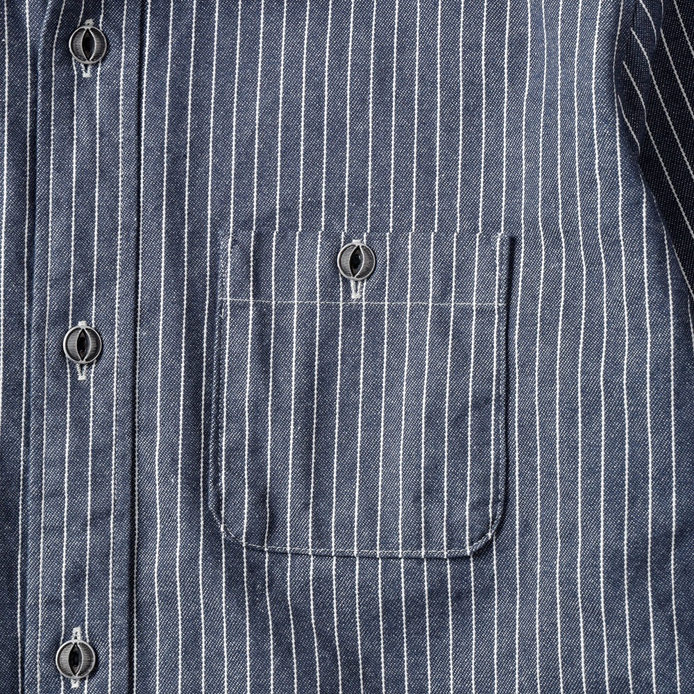 BLUEPORT（ブルーポート）ヒッコリーワークシャツ