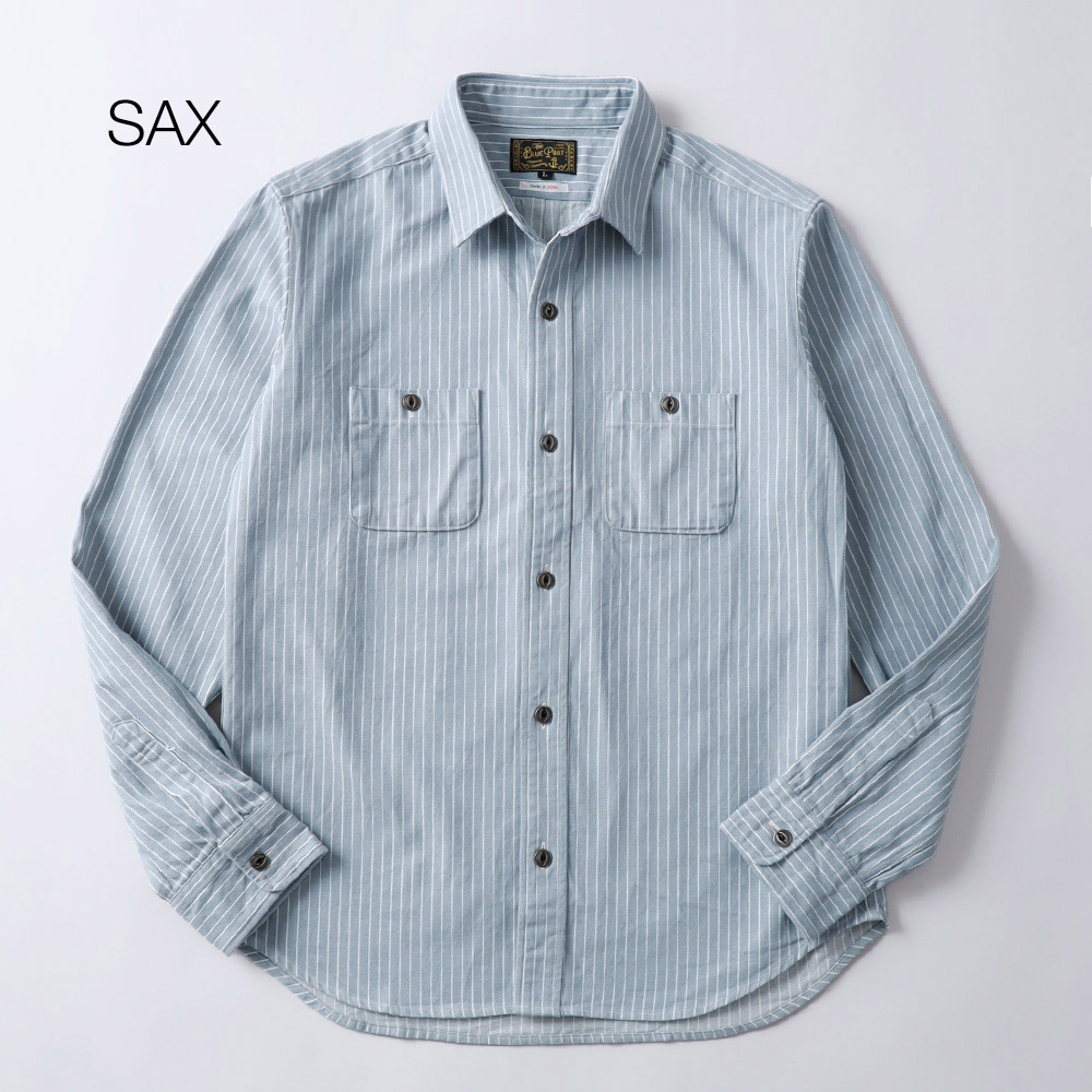 BLUEPORT（ブルーポート）ヒッコリーワークシャツ｜アメカジ