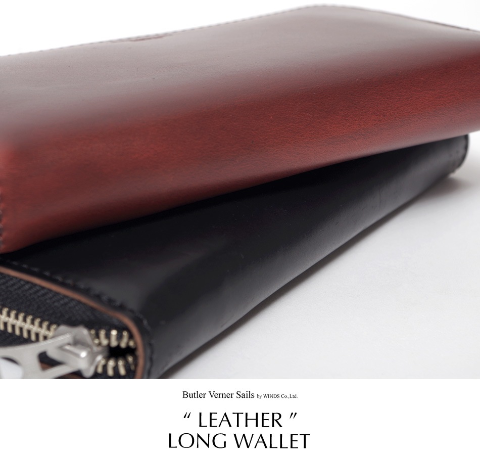 【Butler Verner Sails】HORWEEN LEATHER LONG WALLET
