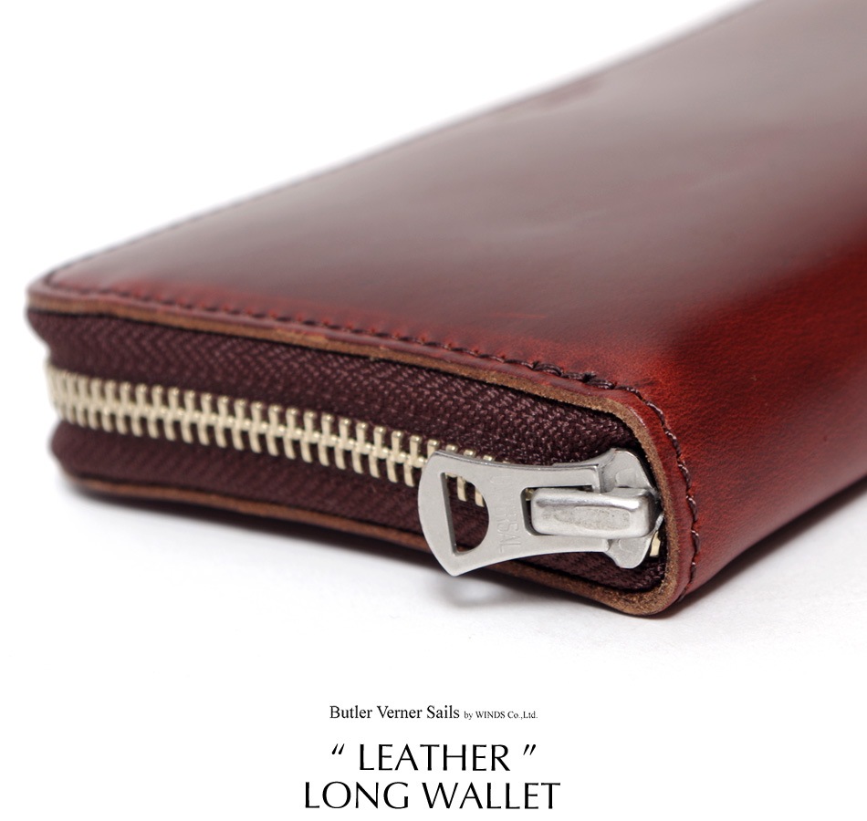 【Butler Verner Sails】HORWEEN LEATHER LONG WALLET