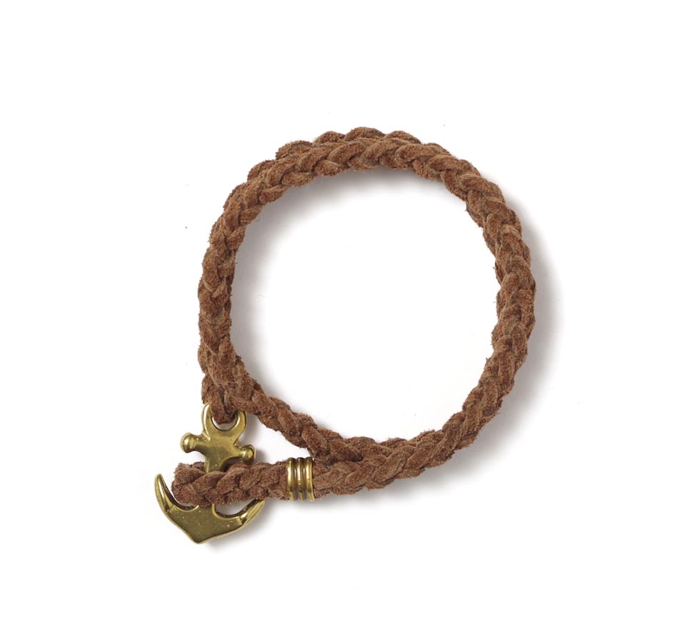 【Button Works】SUEDE ANCHOR BRACELET