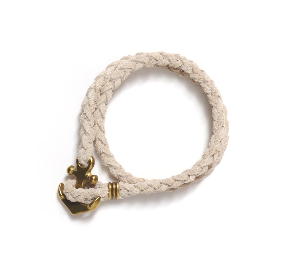 【Button Works】SUEDE ANCHOR BRACELET