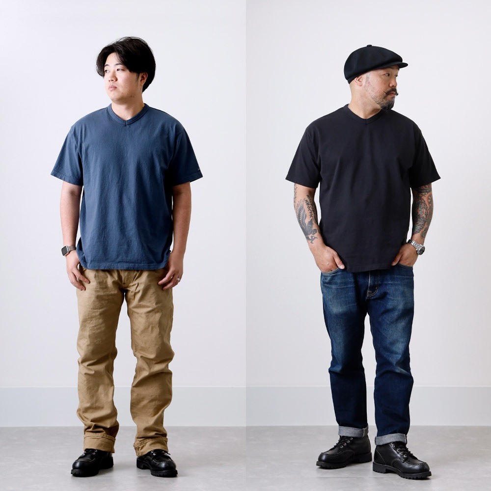 【HEATH】ORIGINAL V NECK TEE国産 オリジナル VネックTシャツ
