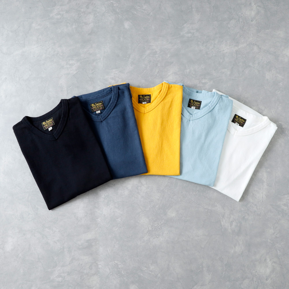 【HEATH】ORIGINAL V NECK TEE国産 オリジナル VネックTシャツ
