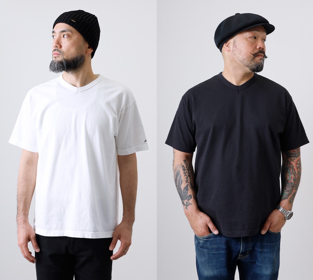 【HEATH】ORIGINAL V NECK TEE国産 オリジナル VネックTシャツ