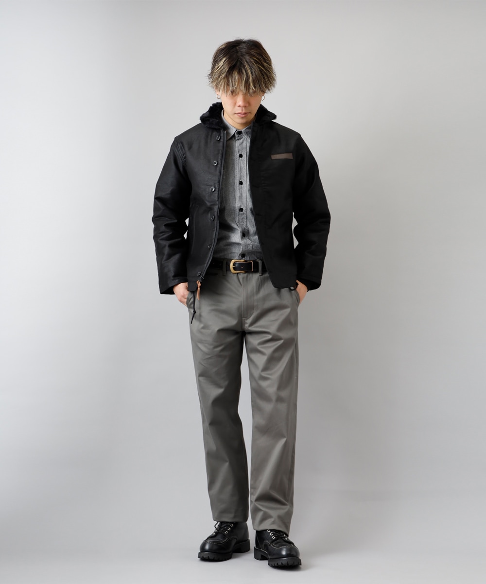 HEATH（ヒース）N-1 デッキジャケット ブラックピケ