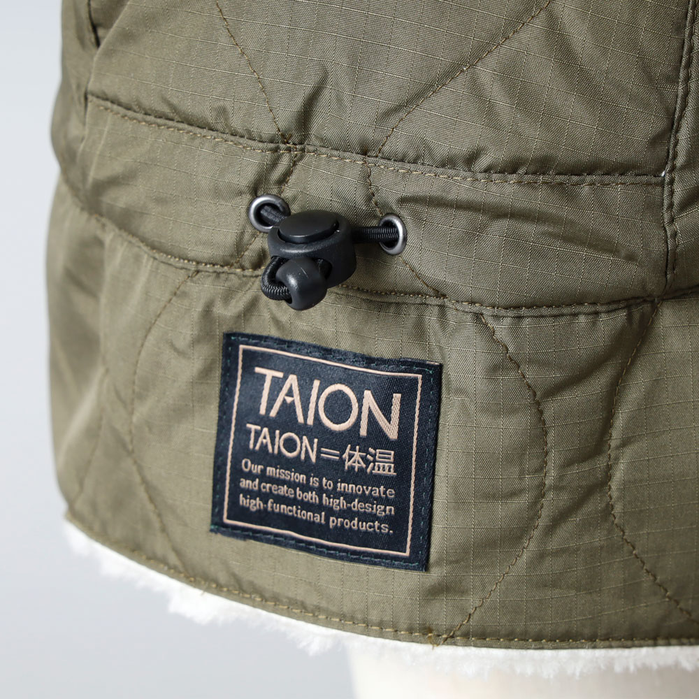 TAION（タイオン）ミリタリー ダウン×ボア ウォームキャップ