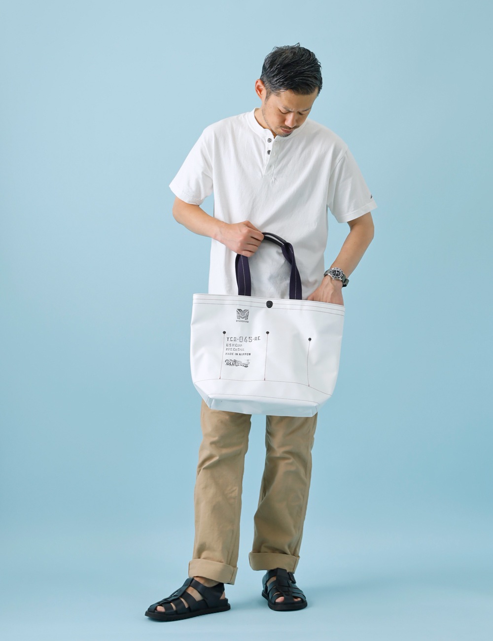 BLUE PORT×横濱帆布鞄｜Musette Boat Tote 