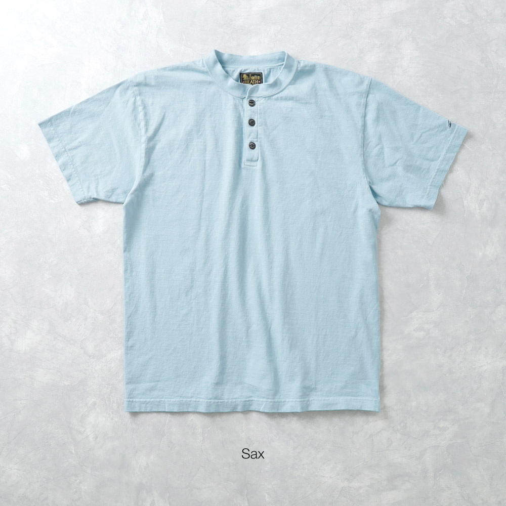 【HEATH】ORIGINAL HENLY NECK TEE国産 オリジナル ヘンリーネックTシャツ