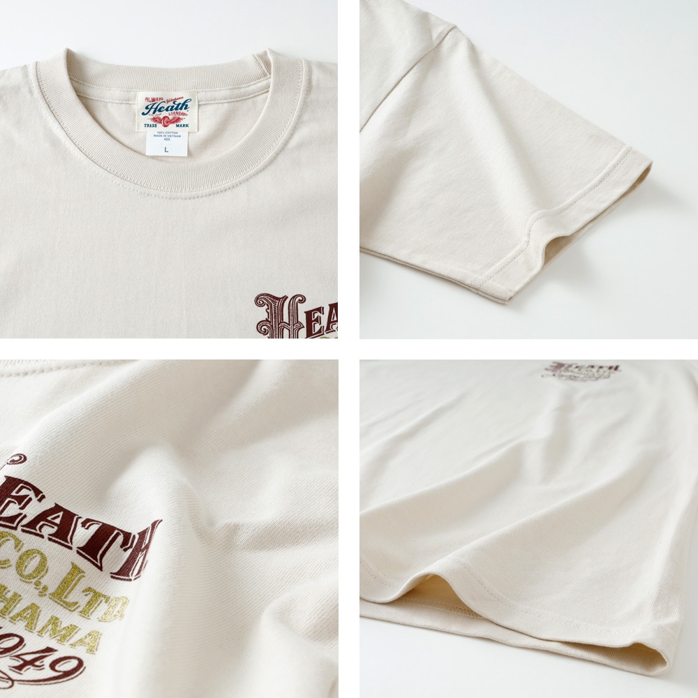 【HEATH】HEAVY WEIGHT T-SHIRT ヘビーウェイトTシャツ 