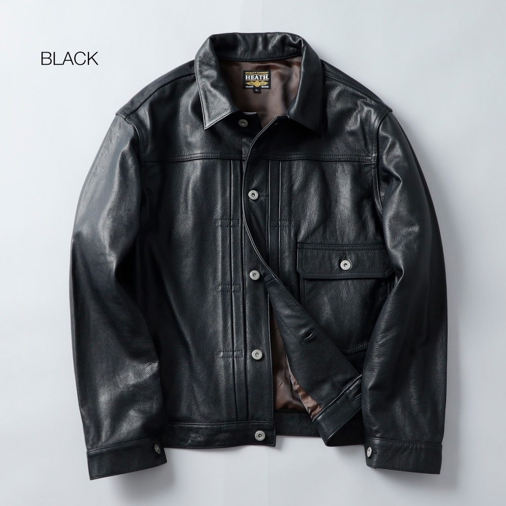 HEATH（ヒース） カウレザー トラックジャケット