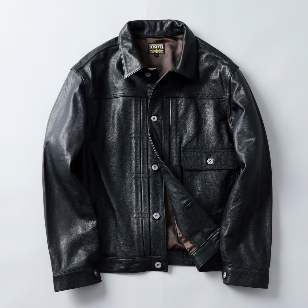 HEATH（ヒース） カウレザー トラックジャケット