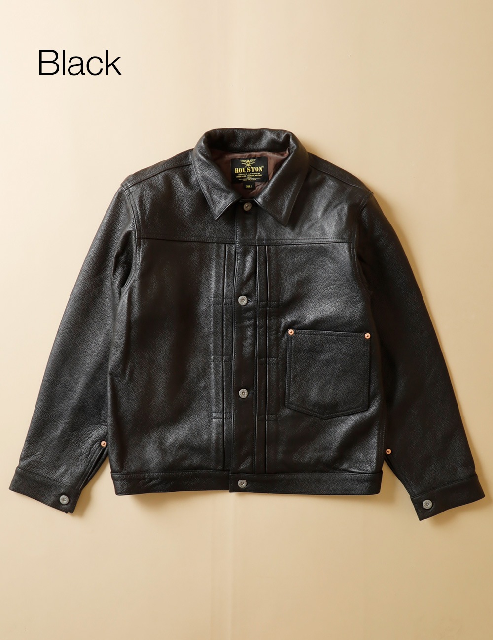HOUSTON｜Cow Leather Trucker Jacket 