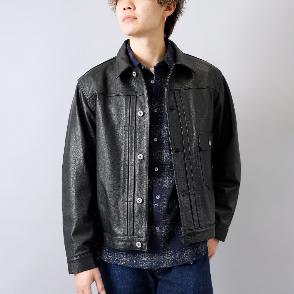 HEATH（ヒース） カウレザー トラックジャケット