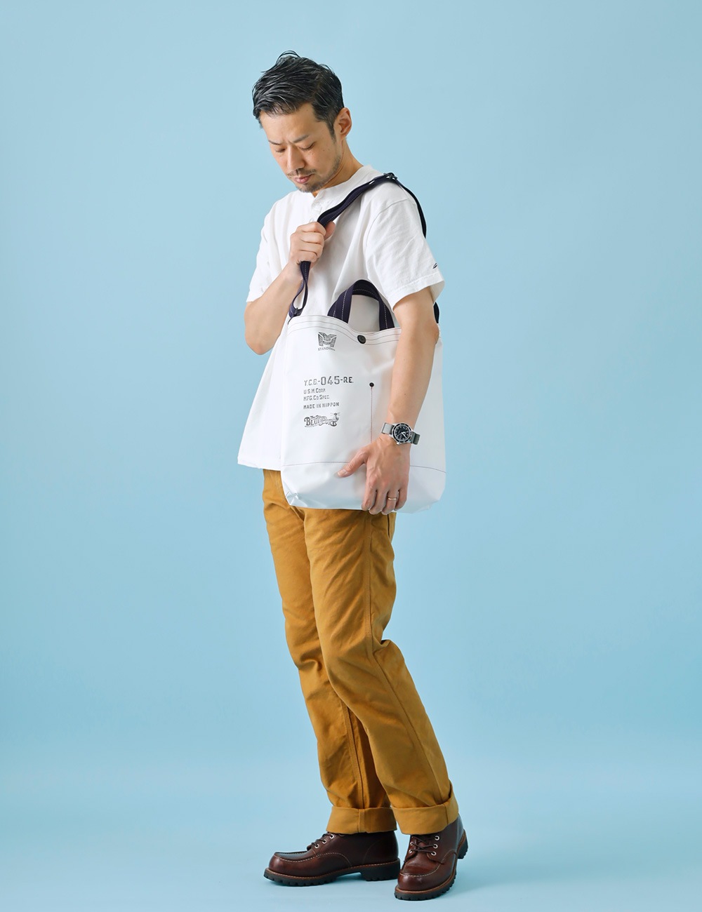 BLUE PORT×横濱帆布鞄｜Musette Carrying Bag 