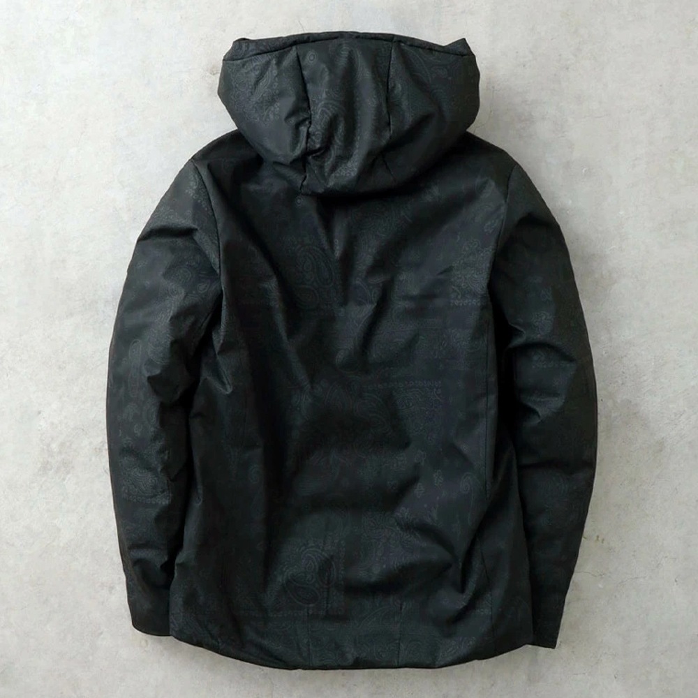 BLUEPORT(ブルーポート) ストレッチ フーデッドダウンジャケット