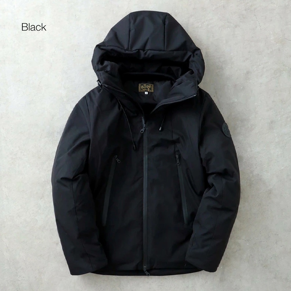 BLUEPORT(ブルーポート) ストレッチ フーデッドダウンジャケット