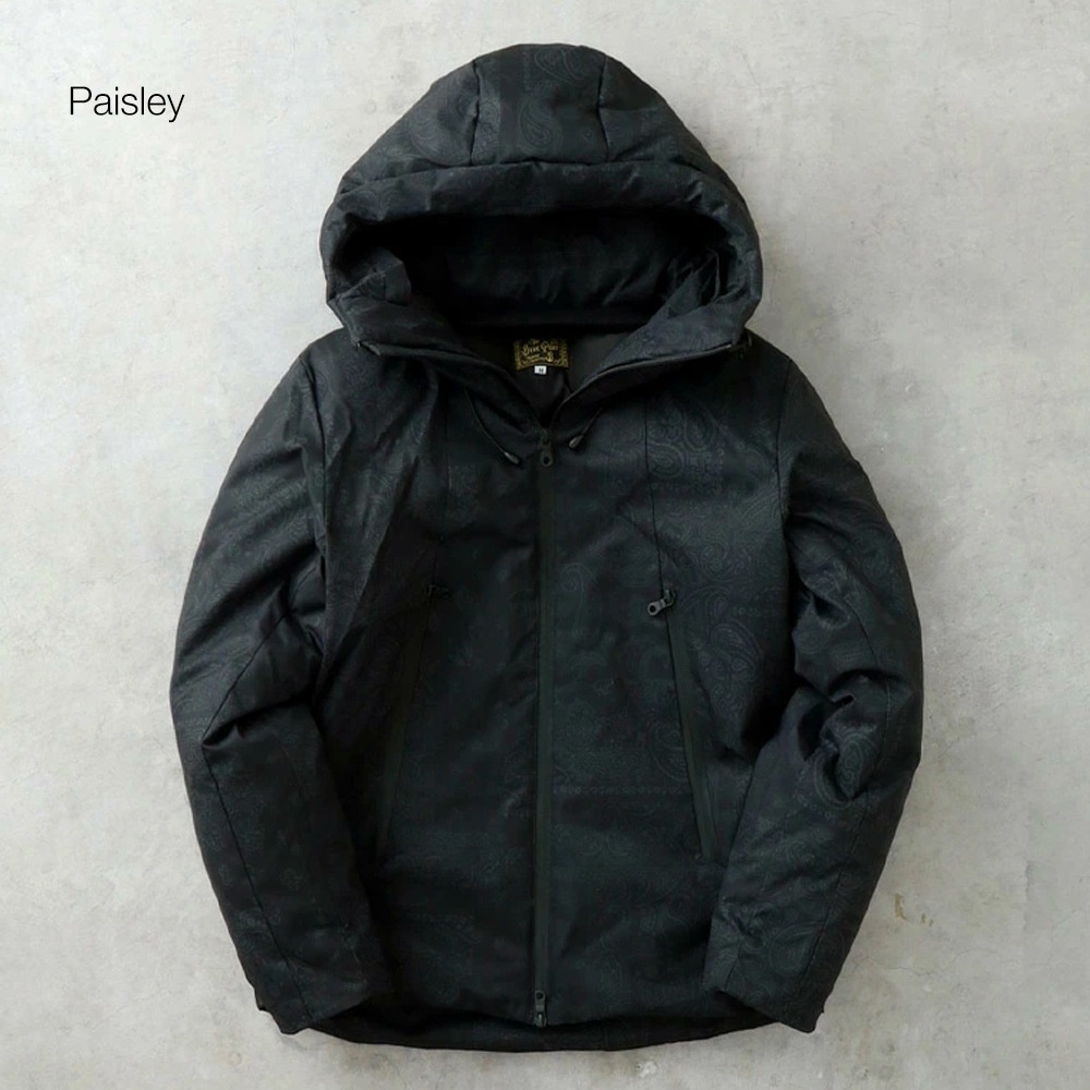 BLUEPORT(ブルーポート) ストレッチ フーデッドダウンジャケット