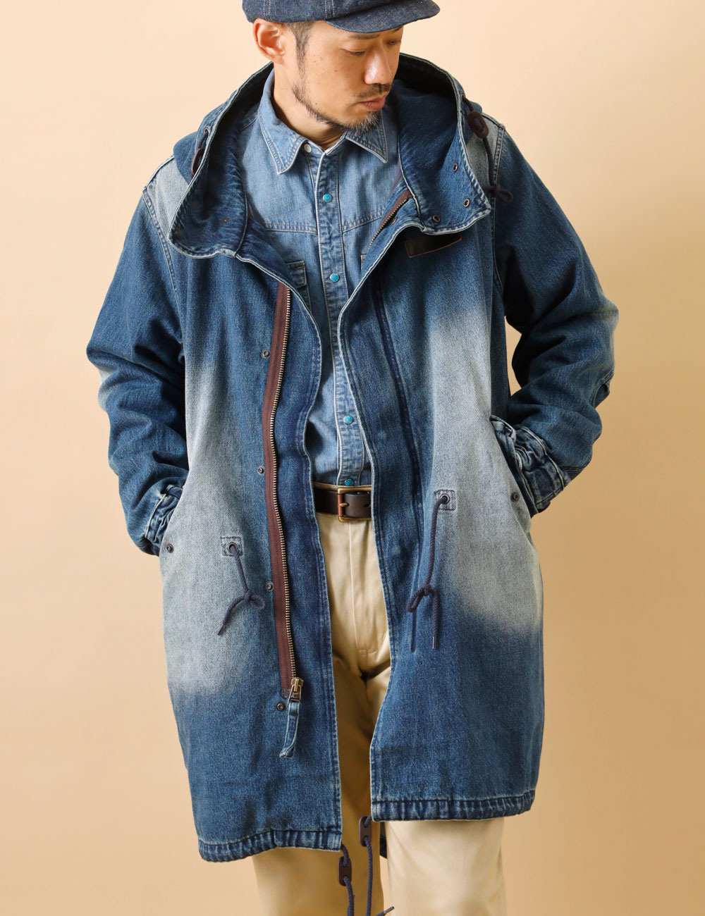 BLUEPORT|Denim Mods Coat