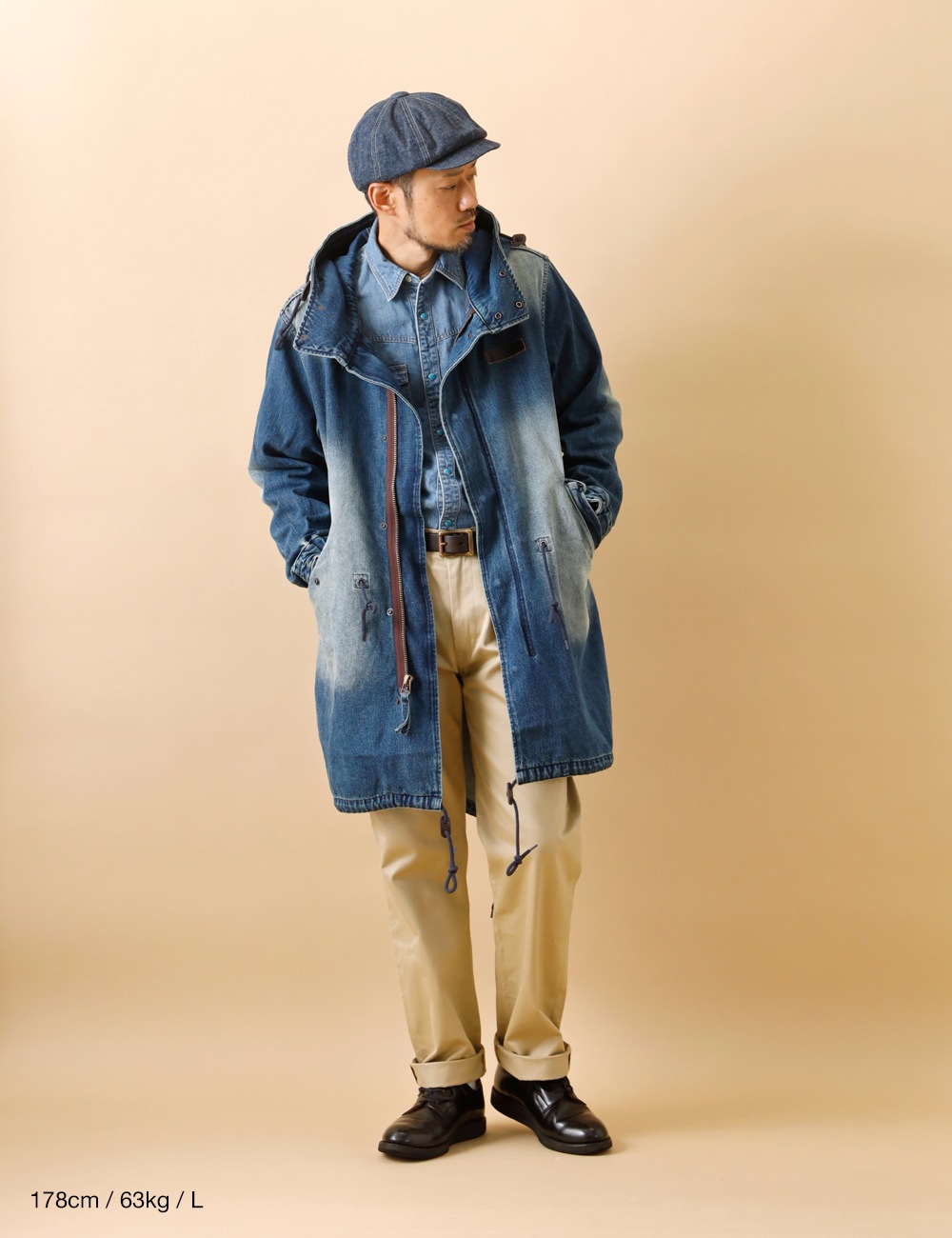 BLUEPORT｜Denim Mods Coat 
