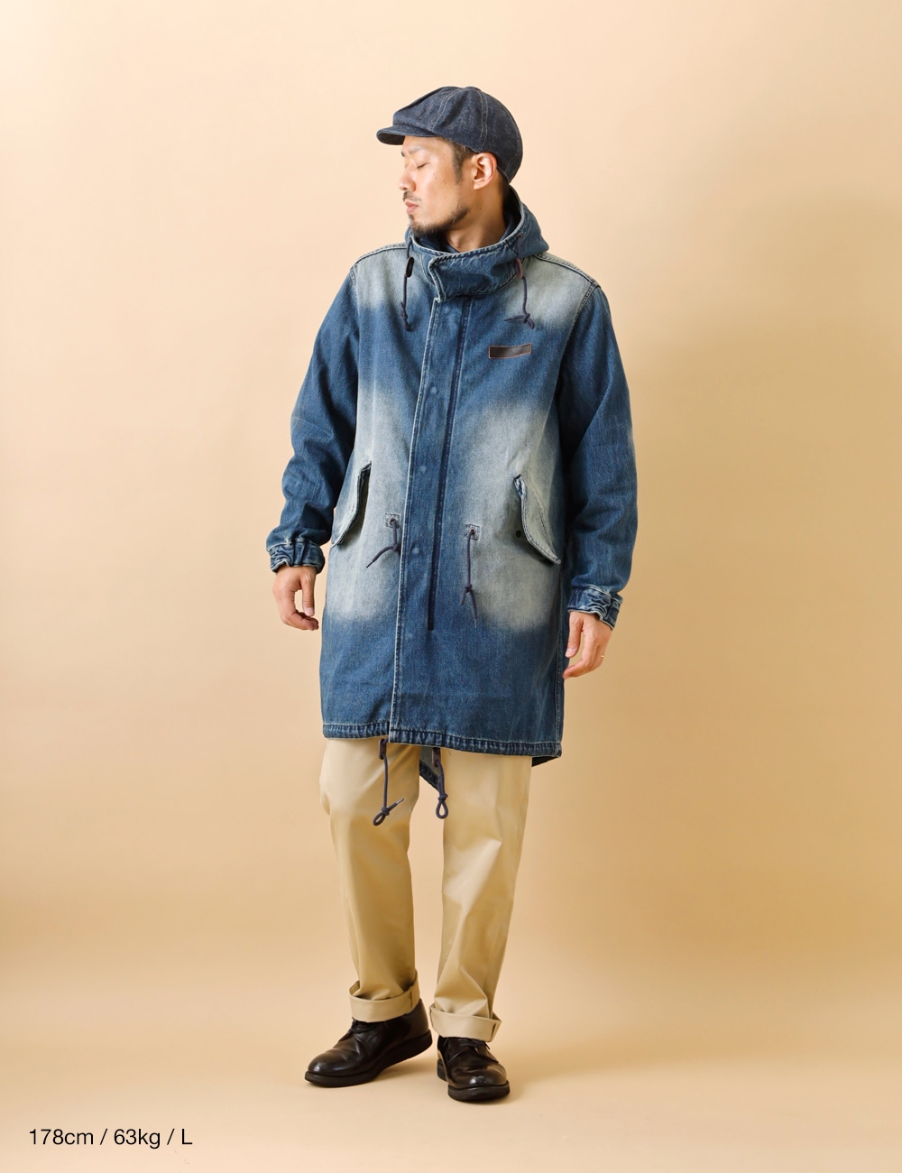 BLUEPORT｜Denim Mods Coat 