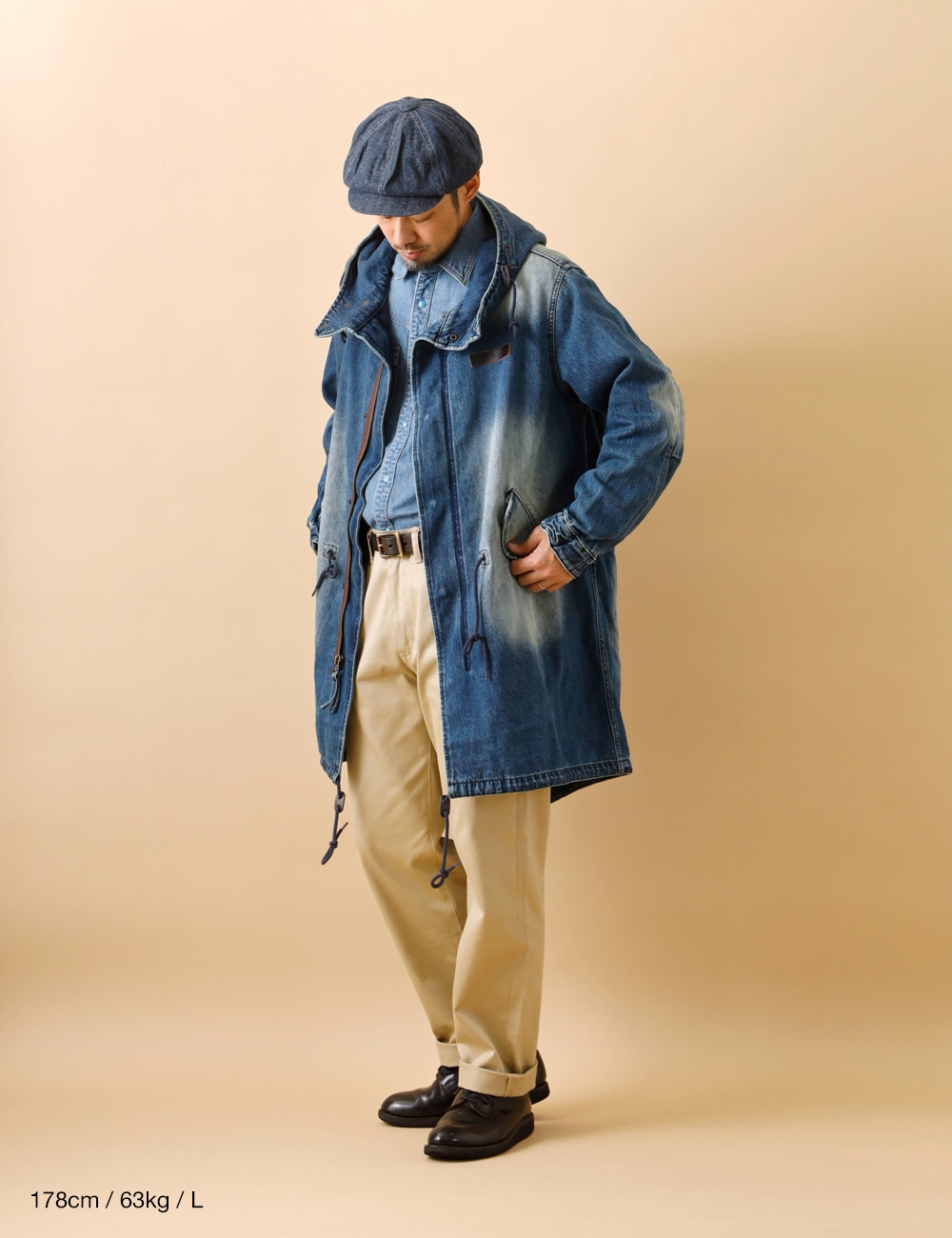 BLUEPORT｜Denim Mods Coat 