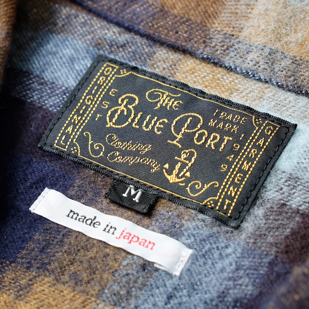 BLUEPORT（ブルーポート） オリジナル 国産オンブレーシャツ