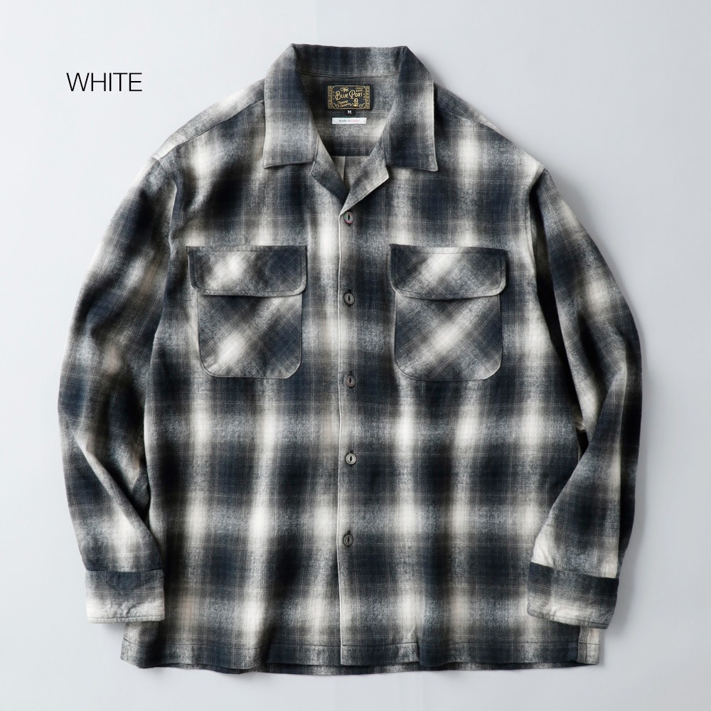 BLUEPORT（ブルーポート） オリジナル 国産オンブレーシャツ