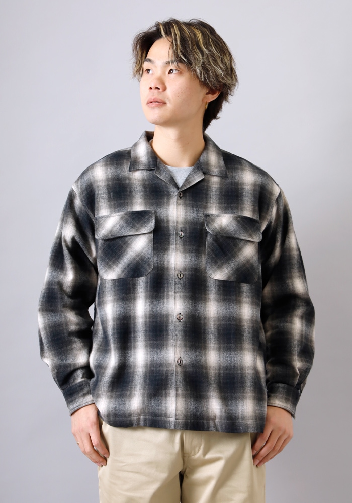 BLUEPORT（ブルーポート） オリジナル 国産オンブレーシャツ