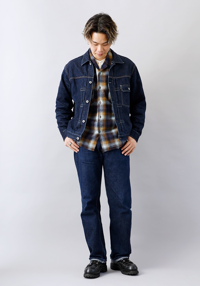 BLUEPORT（ブルーポート） オリジナル 国産オンブレーシャツ