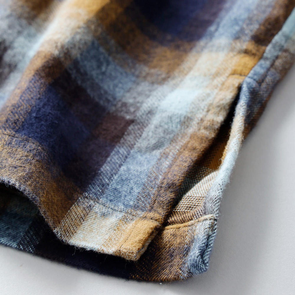 BLUEPORT（ブルーポート） オリジナル 国産オンブレーシャツ