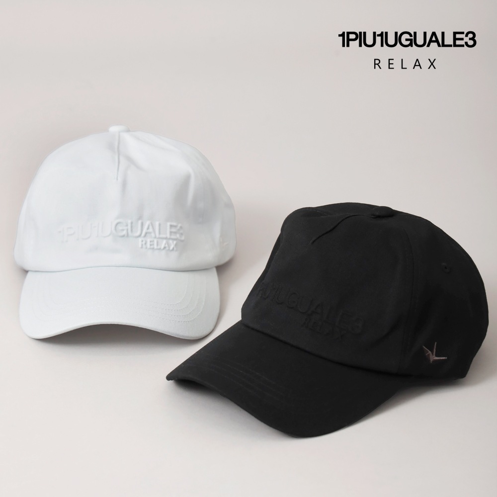 1PIU1UGUALE3 RELAX（ウノピゥウノウグァーレトレ リラックス）エンボスロゴキャップ