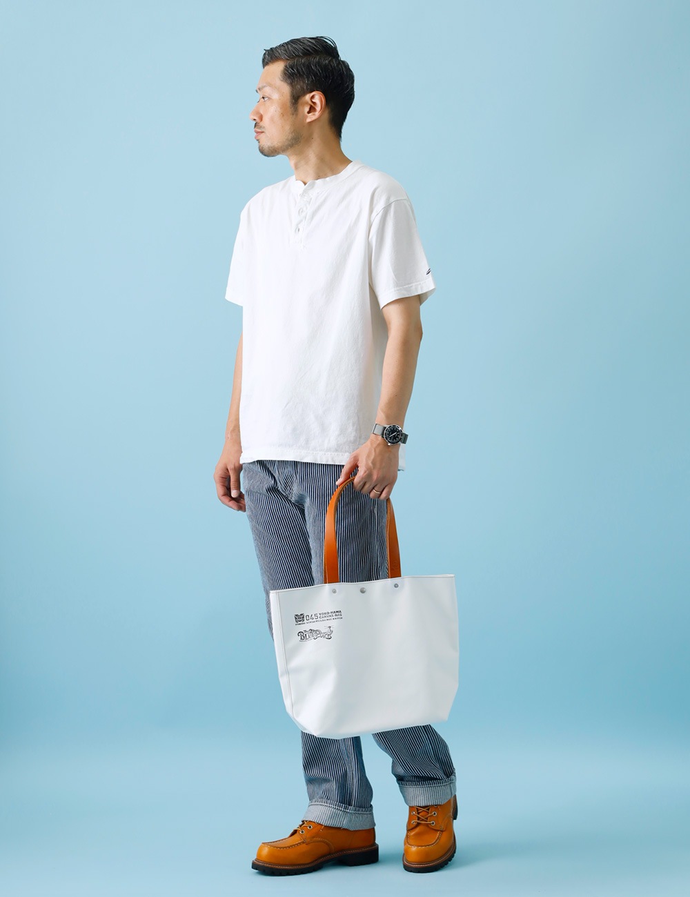 未使用近い　『横濱帆布鞄』コラボトートバッグ　2WAY BLUEPORT×横濱帆布鞄｜Boat Tote “M24A6“ | 大人のアメカジ｜HEATH公式