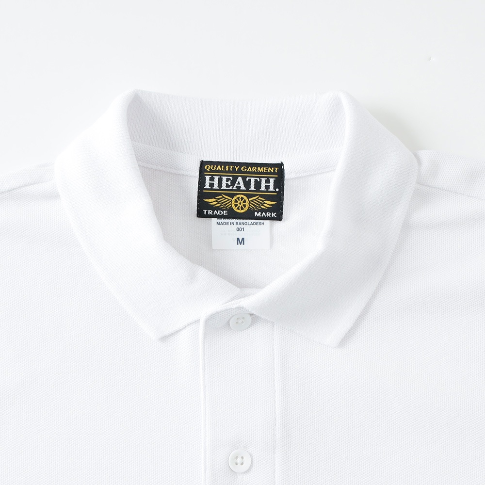 【半額！ファミリーセール！】【HEATH】POLO SHIRT刺繍ポロシャツ”FLYING WHEEL”