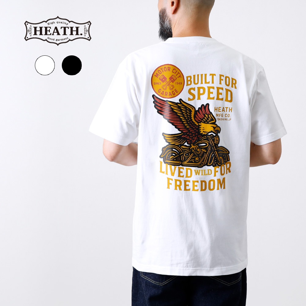 10%OFF！ファミリーSALE！<1月1日 0時から！>◆【HEATH】HEAVY WEIGHT T-SHIRT ヘビーウェイトTシャツ 