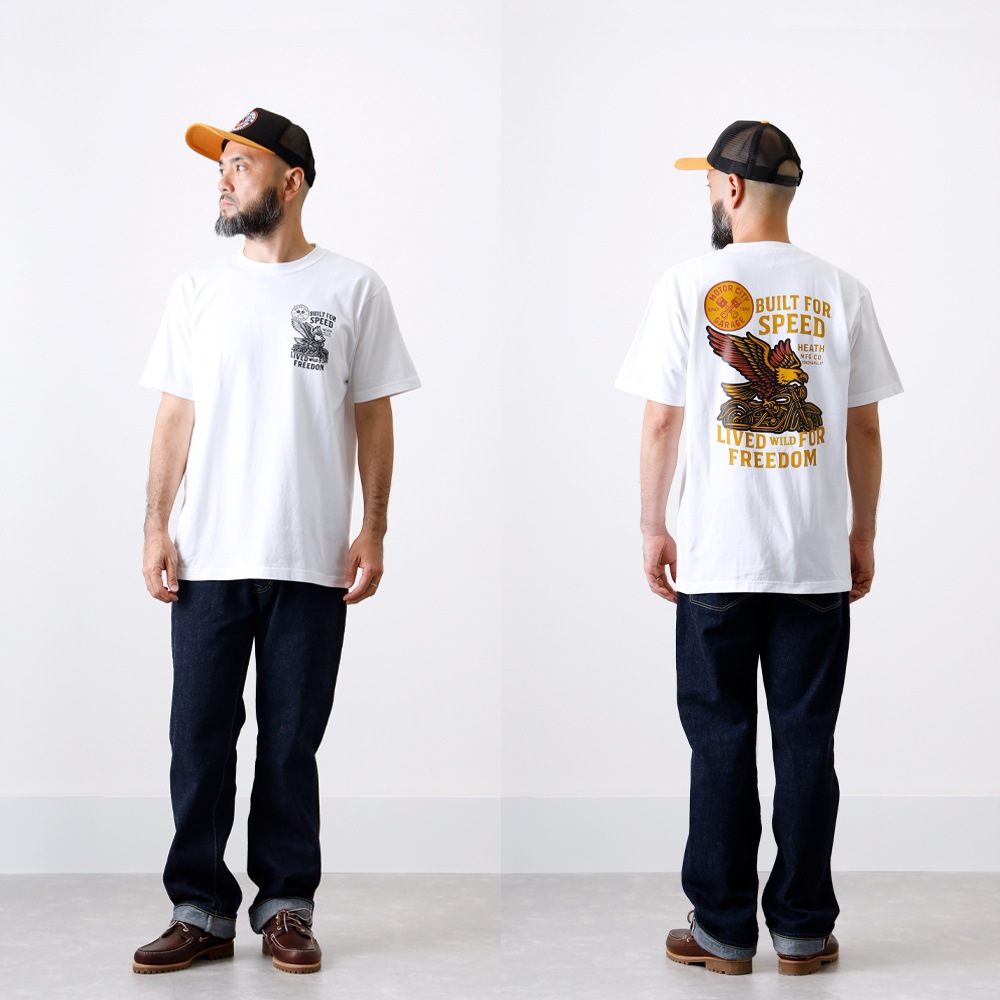 10%OFF！ファミリーSALE！<1月1日 0時から！>◆【HEATH】HEAVY WEIGHT T-SHIRT ヘビーウェイトTシャツ 