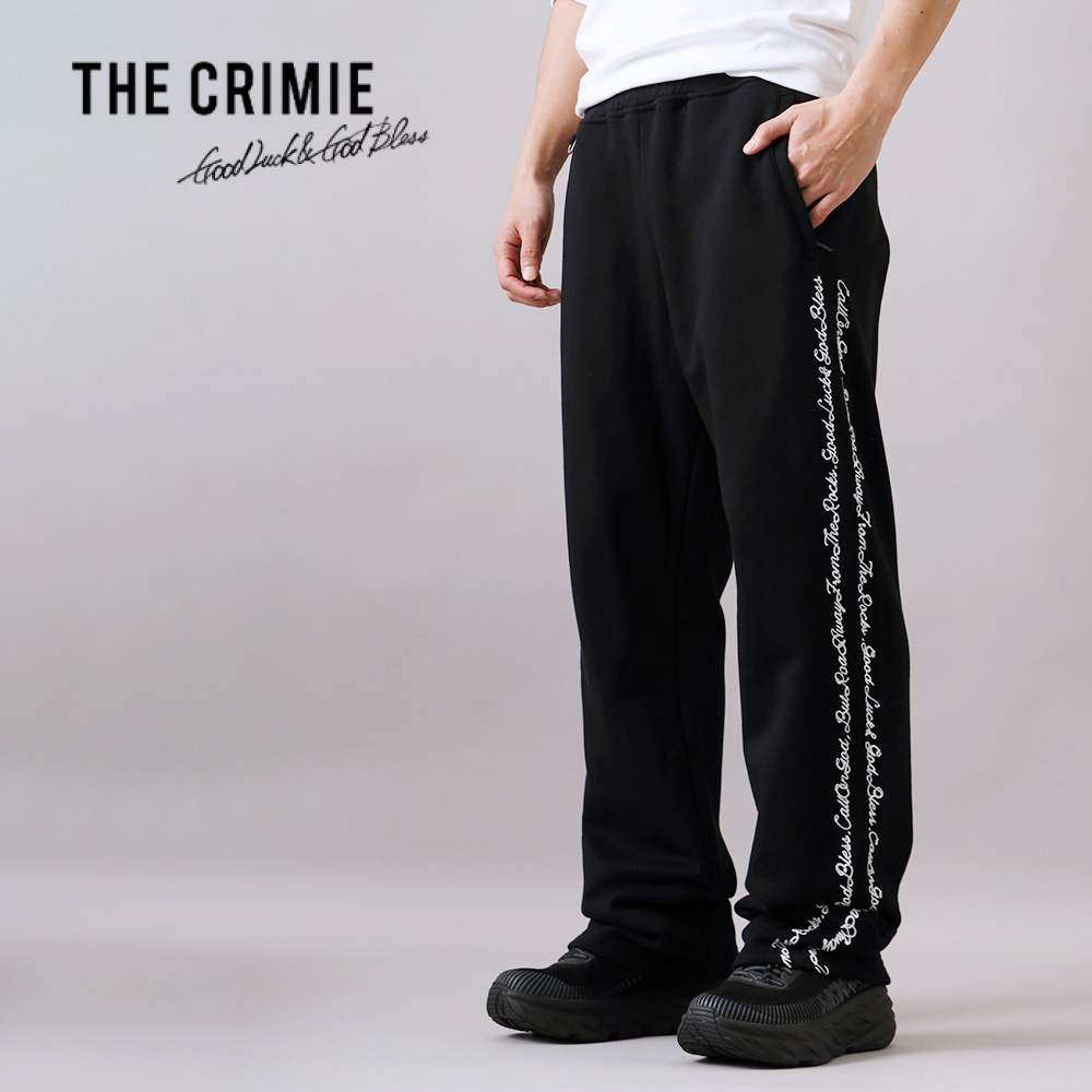 THE CRIMIE(クライミー)レザーパッチ スウェットパンツ