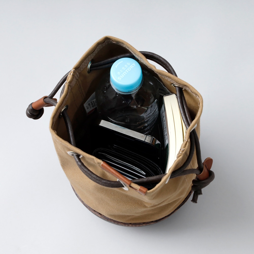 【Butler Verner Sails】MOLDED LEATHER MINI BAG モールドレザー巾着ショルダー