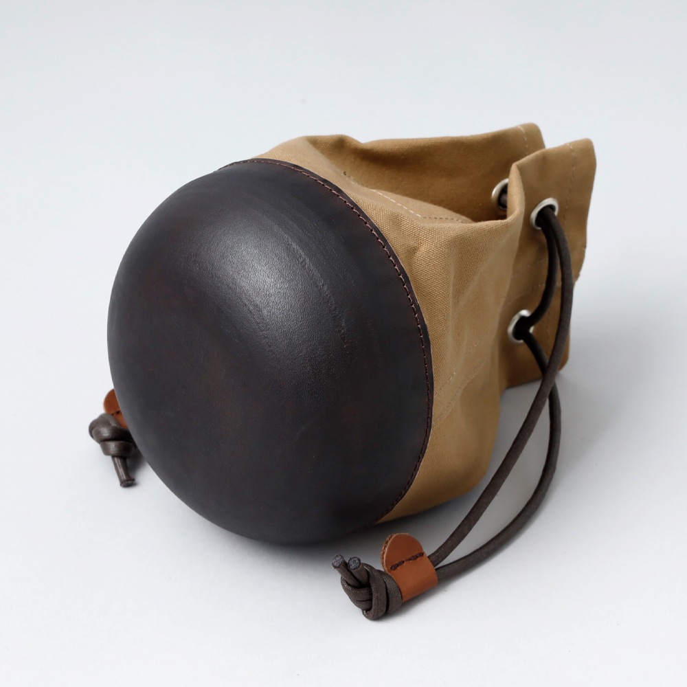 【Butler Verner Sails】MOLDED LEATHER MINI BAG モールドレザー巾着ショルダー