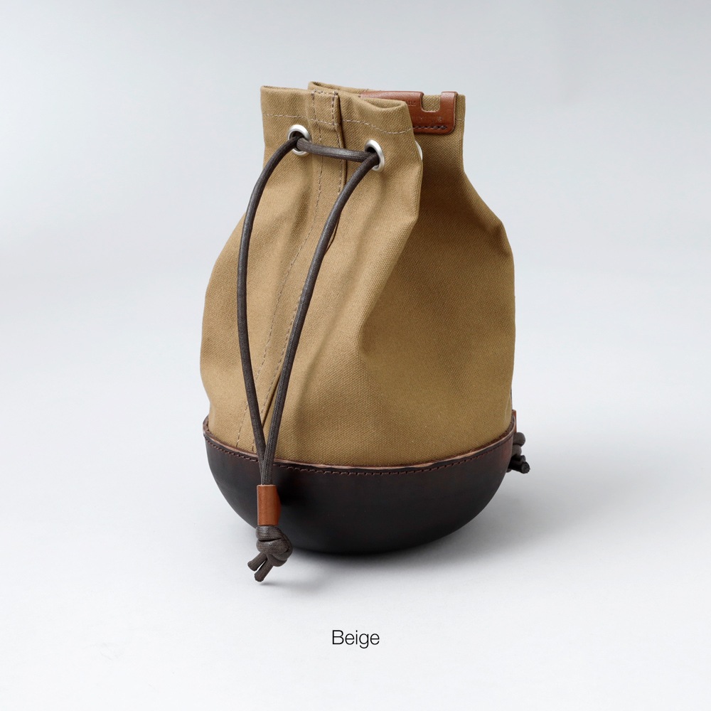 【Butler Verner Sails】MOLDED LEATHER MINI BAG モールドレザー巾着ショルダー