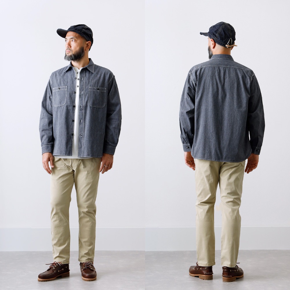 10%OFF！ファミリーセール！】【BLUEPORT】SELVEDGE CHAMBRAY