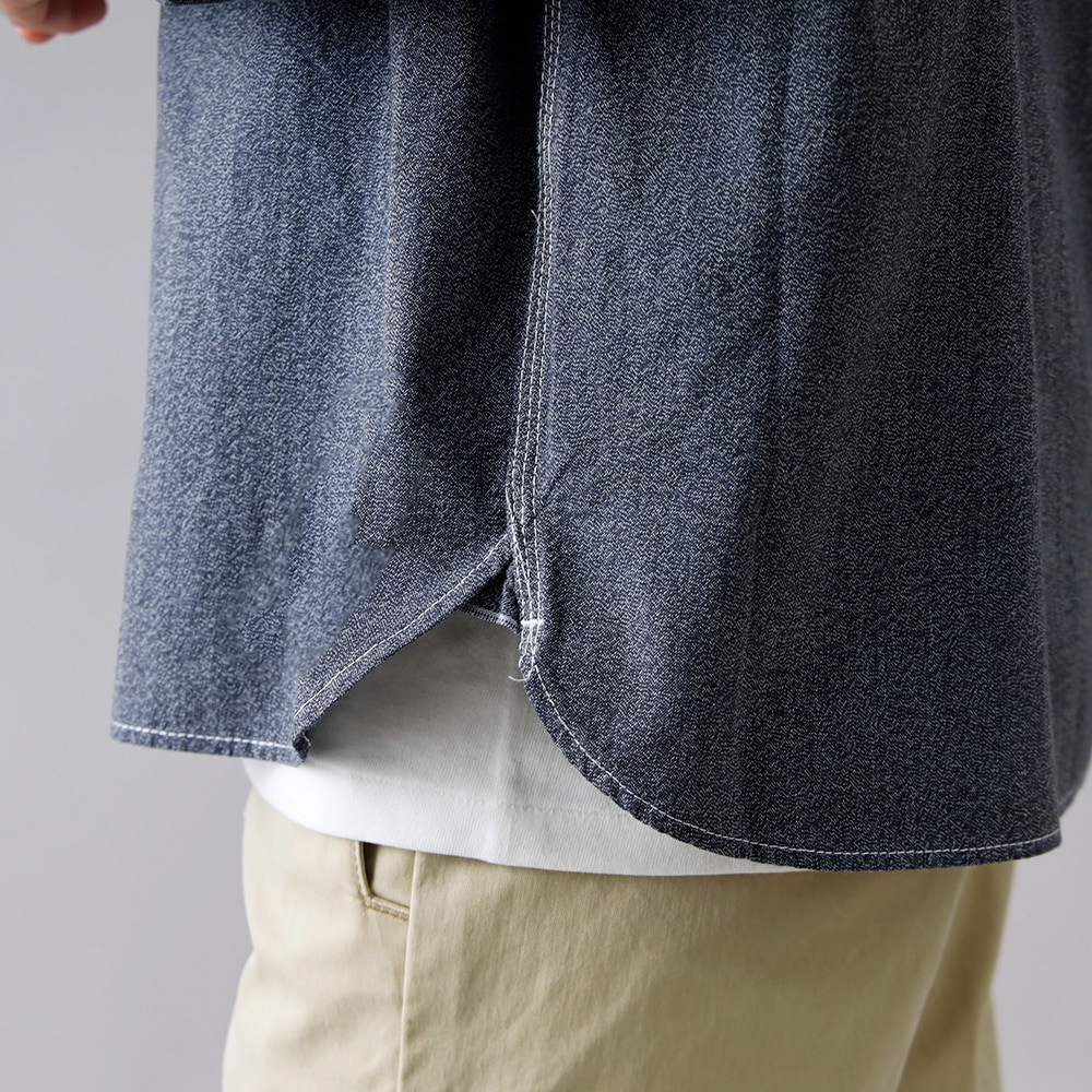 10%OFF！ファミリーSALE！<1月1日 0時から！>◆【BLUEPORT】SELVEDGE CHAMBRAY SHIRT 