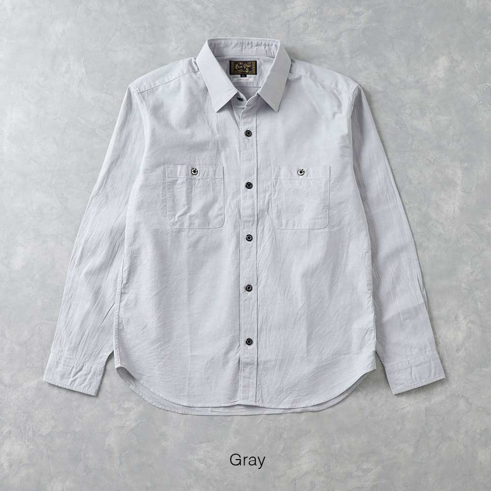 <10%OFF!ファミリーSALE!>◆【BLUEPORT】DUNGAREE SHIRT 国産ダンガリーシャツ