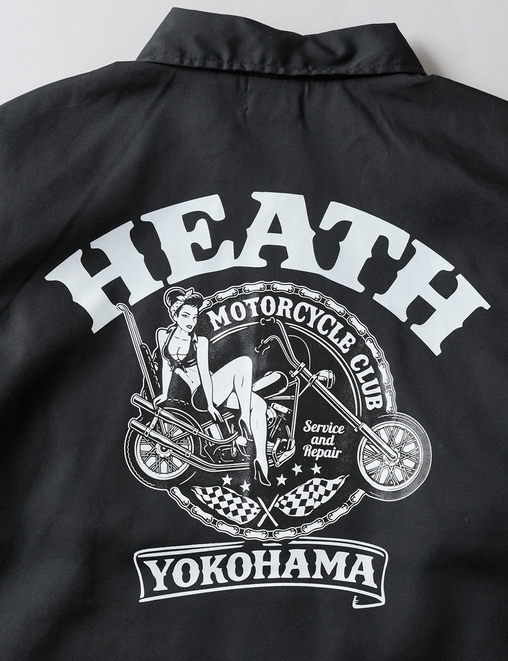 HEATH（ヒース）オリジナルコーチジャケット “BIKER GIRL”