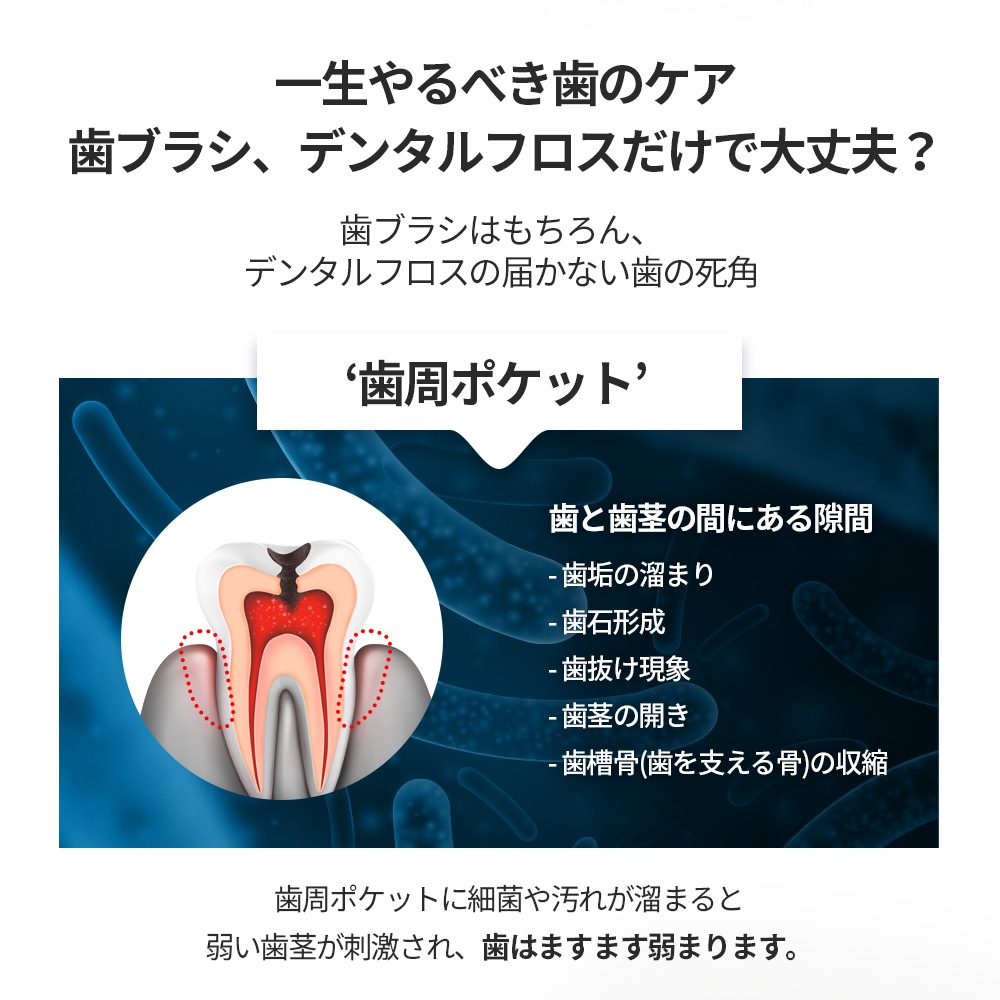 脈動水圧の高圧で歯の隙間汚れを徹底除去! 口腔洗浄器 HCP-8